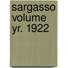 Sargasso Volume Yr. 1922 door Earlham College