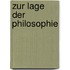 Zur Lage Der Philosophie