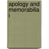 Apology and Memorabilia I door Xenophon