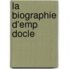 La Biographie D'Emp Docle door Joseph Bidez
