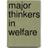 Major Thinkers in Welfare