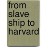 From Slave Ship to Harvard door James H. Johnston