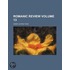 Romanic Review (Volume 13)