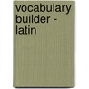 Vocabulary Builder - Latin by Eurotalk Ltd