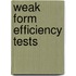 Weak Form Efficiency Tests