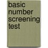 Basic Number Screening Test