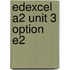 Edexcel A2 Unit 3 Option E2
