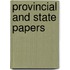 Provincial And State Papers
