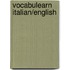 Vocabulearn Italian/English