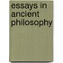 Essays in Ancient Philosophy