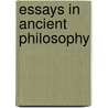 Essays in Ancient Philosophy door Michael Frede