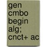 Gen Cmbo Begin Alg; Cnct+ Ac