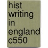 Hist Writing In England C550 door A. Gransden