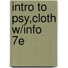 Intro To Psy,Cloth W/Info 7E door Rod Plotnik