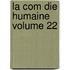 La Com Die Humaine Volume 22