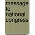 Message to National Congress
