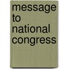 Message to National Congress door Venezuela President