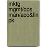 Mktg Mgmt/Ops Man/Acc&Fin Pk door Malcolm Goodman