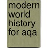 Modern World History For Aqa by Tony Hewitt