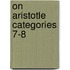 On Aristotle  Categories 7-8