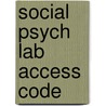 Social Psych Lab Access Code door Ian Neath