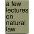 A Few Lectures on Natural Law