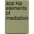Acp Kip Elements Of Mediation