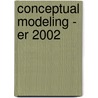 Conceptual Modeling - Er 2002 door S. Spaccapietra