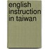 English Instruction in Taiwan