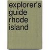 Explorer's Guide Rhode Island door Phyllis Meras