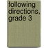 Following Directions, Grade 3