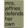 Mrs. Jeffries Defends Her Own door Emily Brightwell