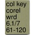 Col Key Corel Wrd 6.1/7 61-120