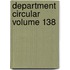 Department Circular Volume 138