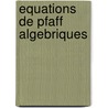 Equations de Pfaff algebriques door J.P. Jouanolou