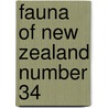 Fauna of New Zealand Number 34 door F.G. Werner