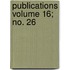 Publications Volume 16; No. 26