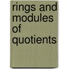 Rings and Modules of Quotients door B. Stenström