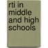 Rti In Middle And High Schools