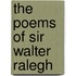 The Poems Of Sir Walter Ralegh