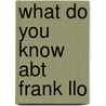 What Do You Know Abt Frank Llo door Frank Lloyd Wright