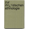 Zur Rhï¿½Tischen Ethnologie door Ludwig Steub