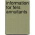 Information for Fers Annuitants