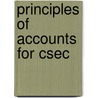 Principles Of Accounts For Csec door Jacqueline Halls-Bryan