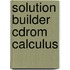 Solution Builder Cdrom Calculus
