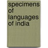 Specimens of Languages of India by Sir George Campbell