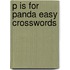 P Is For Panda Easy Crosswords
