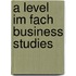 A level im Fach Business Studies