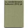 Cu.Vandenbroeck Kuleuven 2012 Pk door Eric Simon