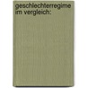 Geschlechterregime im Vergleich: by Inga Halwachs